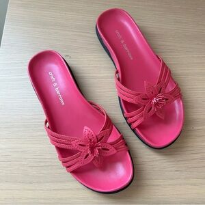 Croft & Barrow Women's Pink Floral Sandals NEW